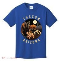 Tucson Arizona Desert At Night Painting Gift Kids T-Shirt thumb 0