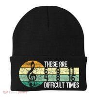 These Are Difficult Times Music Sheet Funny Band Gift Orchestra Musical Gift Beanie thumb 0