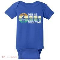 These Are Difficult Times Music Sheet Funny Band Gift Orchestra Musical Gift Baby Bodysuit thumb 0