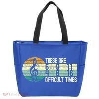 These Are Difficult Times Music Sheet Funny Band Gift Orchestra Musical Gift Tote Bag thumb 0