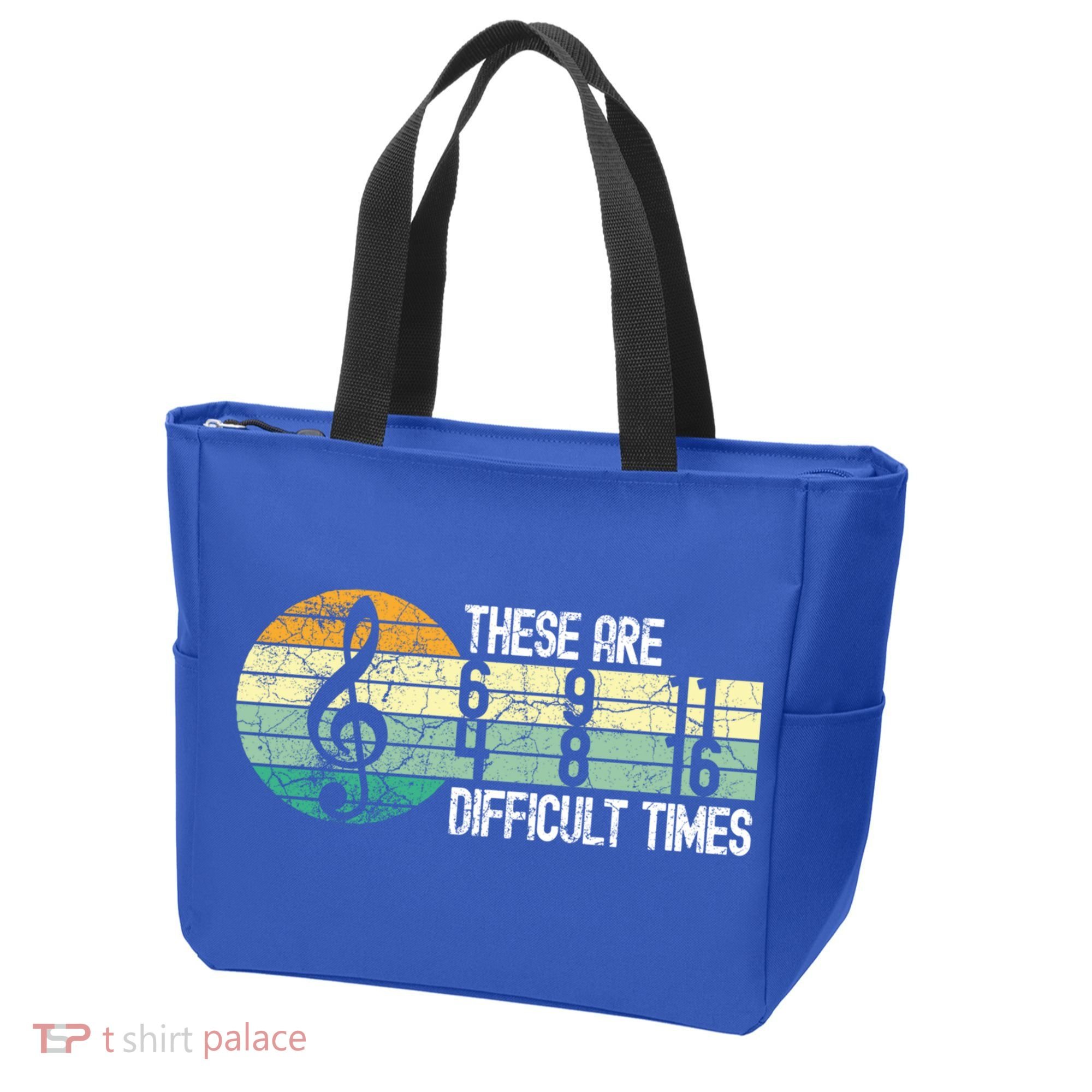 These Are Difficult Times Music Sheet Funny Band Gift Orchestra Musical Gift Tote Bag