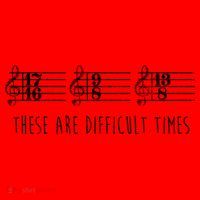 These Are Difficult Times Funny Musicians Parody Cool Gift Santa Hat thumb 1
