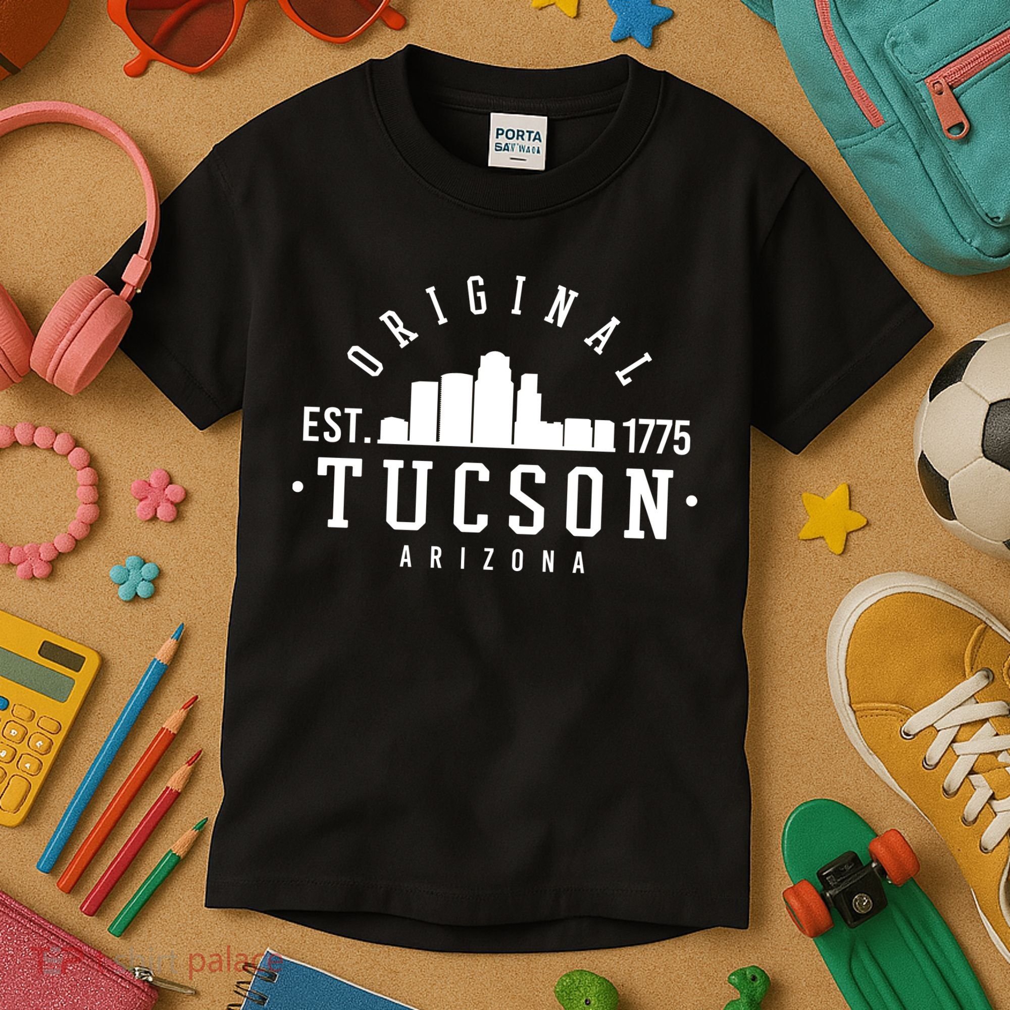 Tucson Arizona Est 1775 Skyline Kids T-Shirt