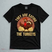 They Are Eating The Turkeys Thanksgiving Trump Humor Kamala T-Shirt thumb 5