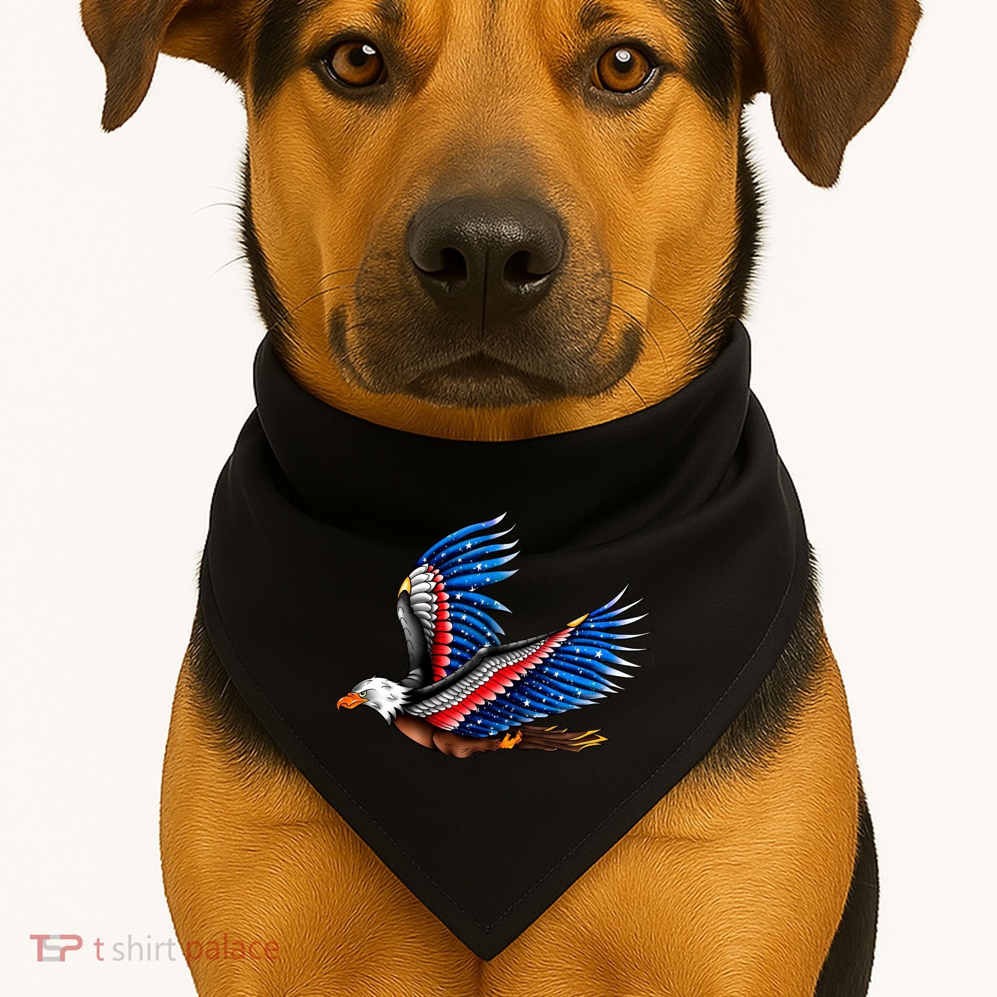 Tattoo American Eagle USA-Made Doggie Bandana