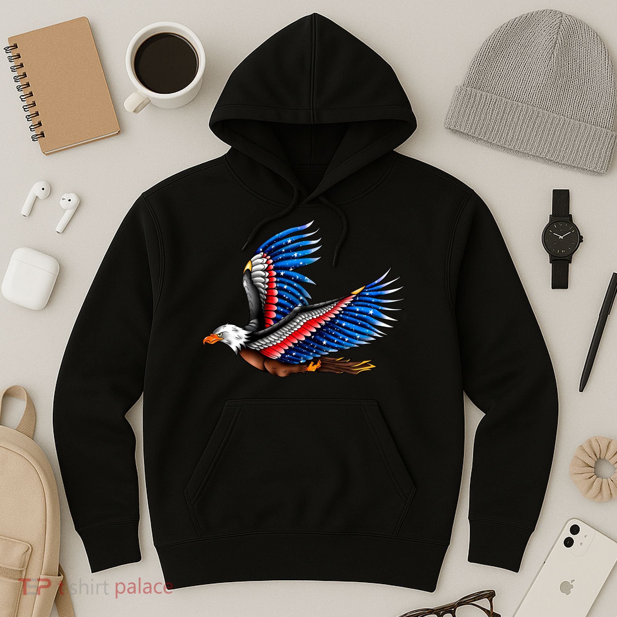 Tattoo American Eagle Hoodie