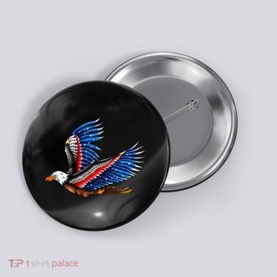 Tattoo American Eagle Button