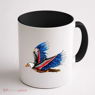 Tattoo American Eagle Coffee Mug back