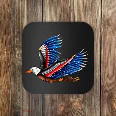 Tattoo American Eagle Coaster