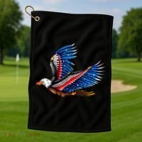 Tattoo American Eagle Golf Towel thumb 1