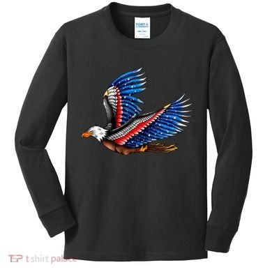 Tattoo American Eagle Kids Long Sleeve Shirt