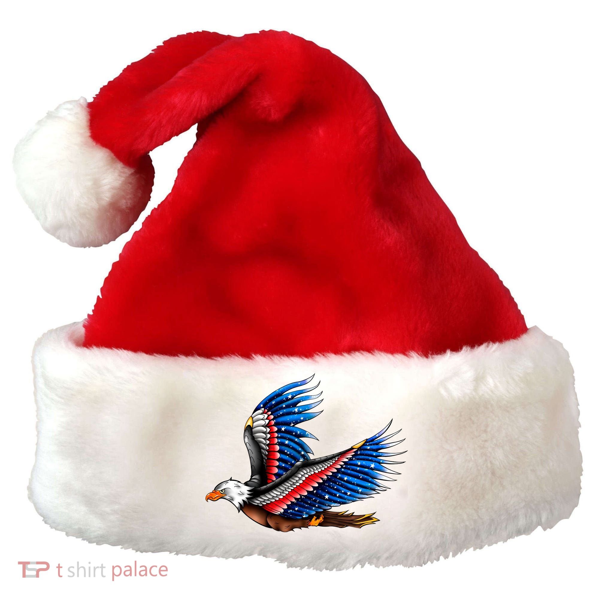 Tattoo American Eagle Santa Hat