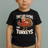 They Are Eating The Turkeys Thanksgiving Humor Toddler T-Shirt thumb 2