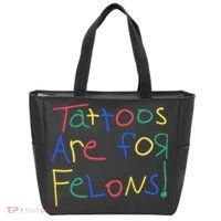 Tattoos Are For Felons Tote Bag thumb 0