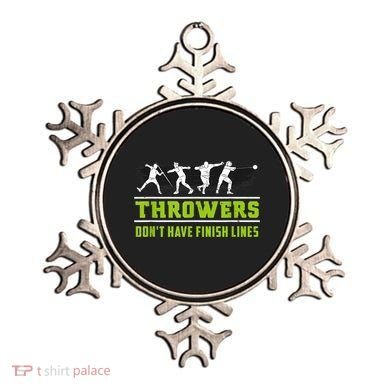 Track And Field Throwing Shot Put Outfit Finish Line Ornament