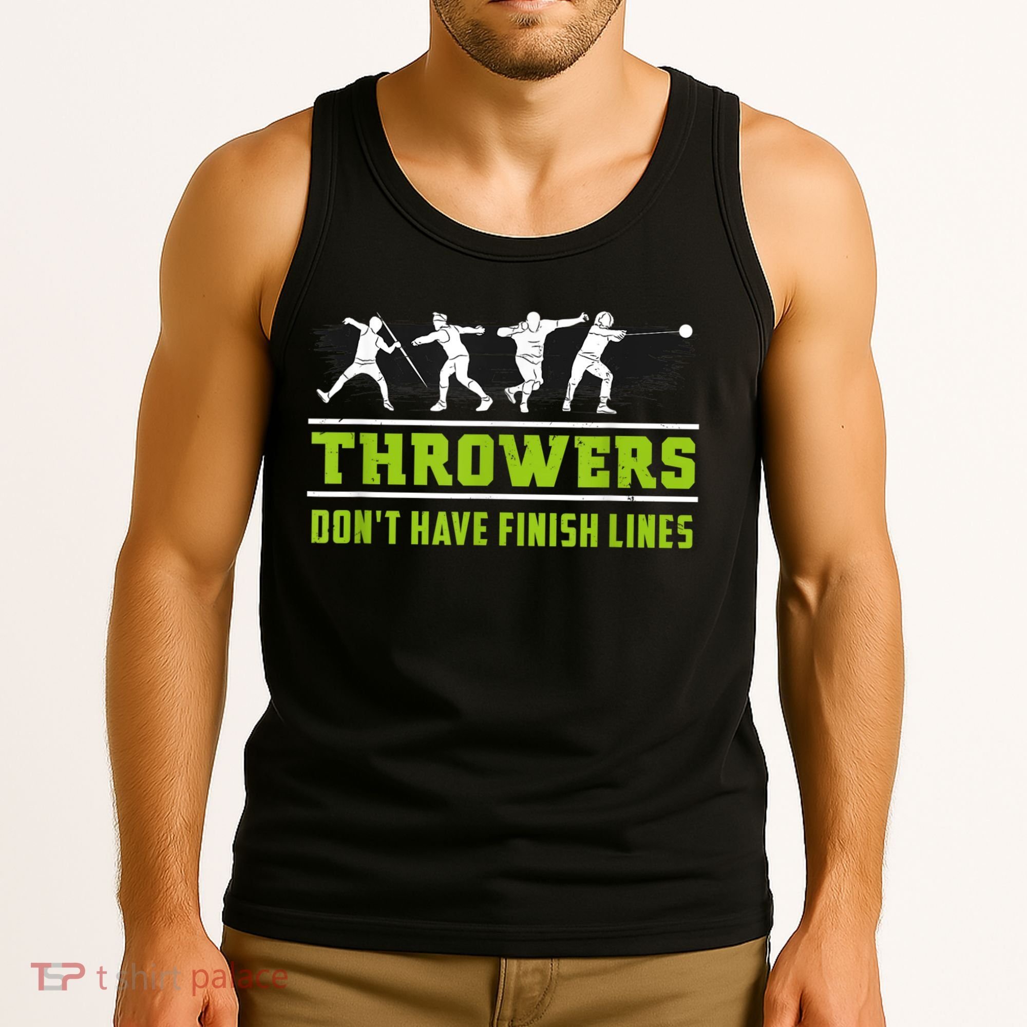 Track And Field Throwing Shot Put Outfit Finish Line Tank Top