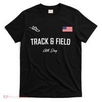 Track And Field Gifts Track Field All Day Usa Flag T-Shirt thumb 0