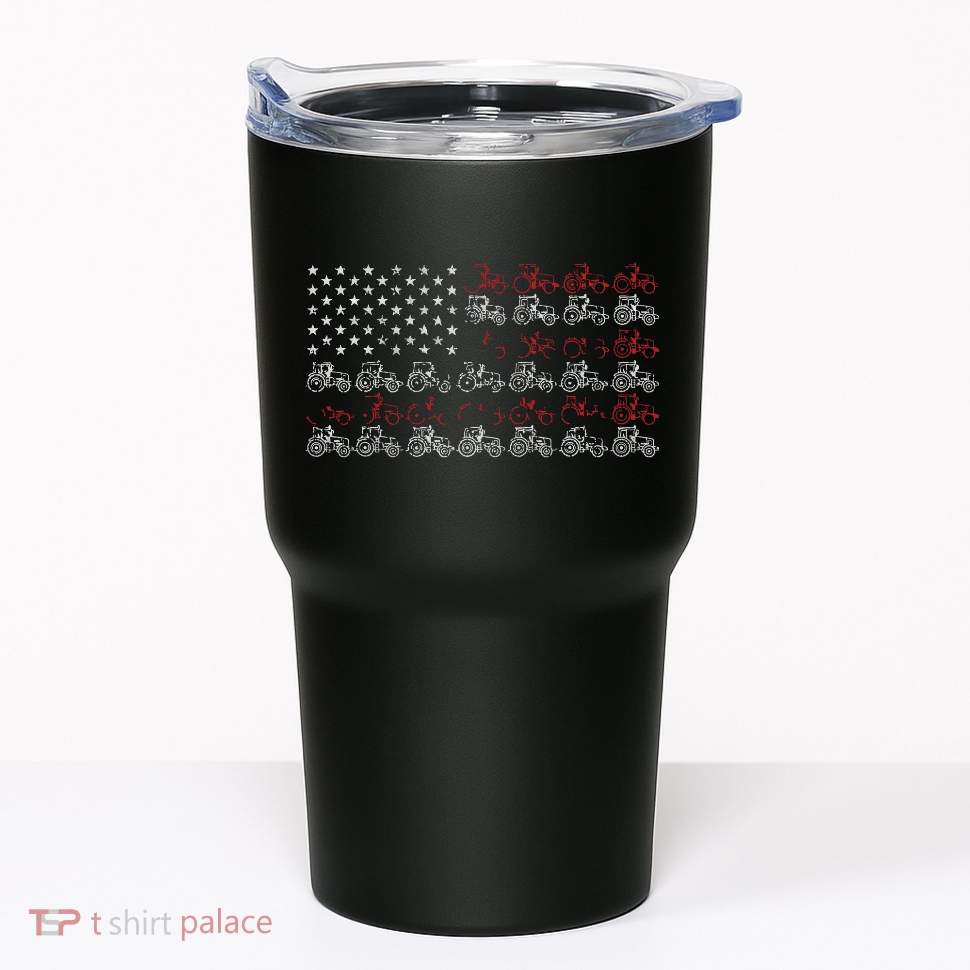 Tractor American Flag Farmer Tumbler