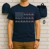 Tractor American Flag Farmer T-Shirt thumb 6