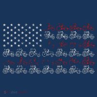Tractor American Flag Farmer T-Shirt thumb 7