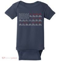 Tractor American Flag Farmer Baby Bodysuit thumb 0