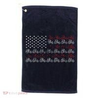 Tractor American Flag Farmer Golf Towel thumb 0