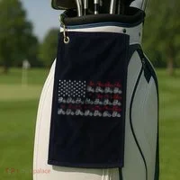 Tractor American Flag Farmer Golf Towel thumb 2