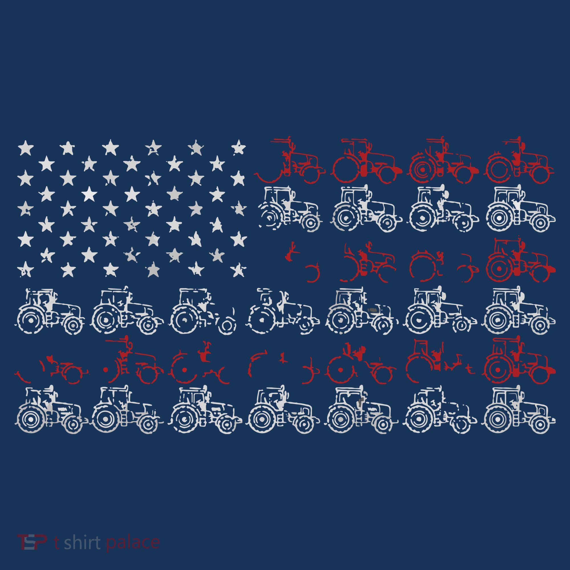 Tractor American Flag Farmer Visor