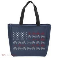 Tractor American Flag Farmer Tote Bag thumb 0