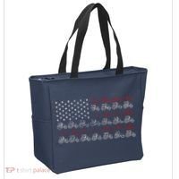 Tractor American Flag Farmer Tote Bag thumb 2