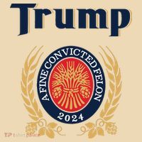 Trump A Fine Convicted Felon 2024 Beer Tote Bag thumb 4