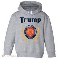 Trump A Fine Convicted Felon 2024 Beer Toddler Hoodie thumb 0