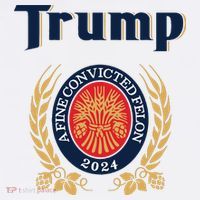 Trump A Fine Convicted Felon 2024 Beer Women's Tank Top thumb 5