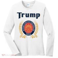 Trump A Fine Convicted Felon 2024 Beer Women's Long Sleeve Shirt thumb 0