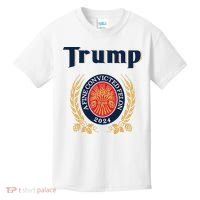 Trump A Fine Convicted Felon 2024 Beer Kids T-Shirt thumb 0