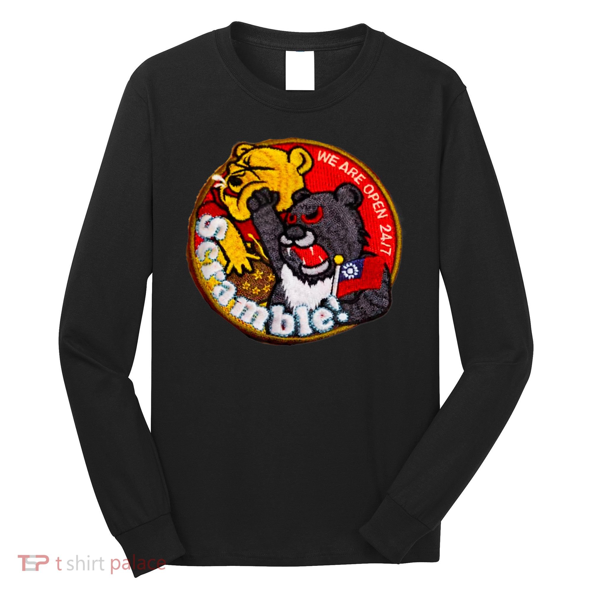 Taiwan Air Force Badge Taiwan Flag Long Sleeve Shirt