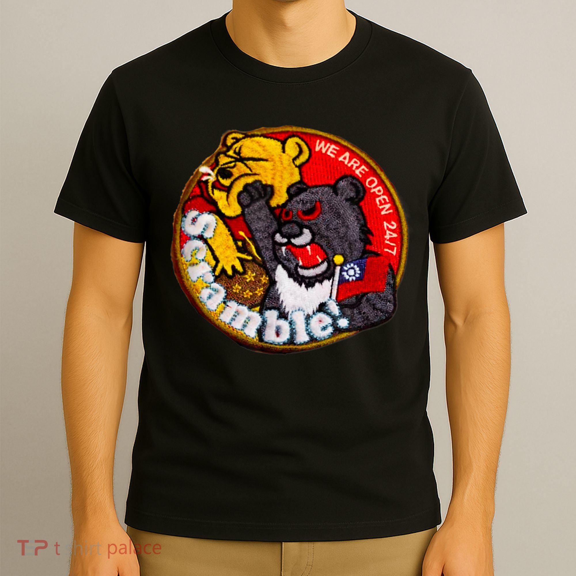 Taiwan Air Force Badge Taiwan Flag T-Shirt