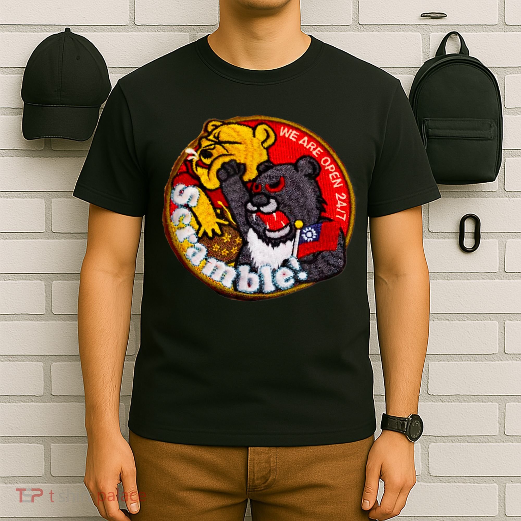 Taiwan Air Force Badge Taiwan Flag T-Shirt