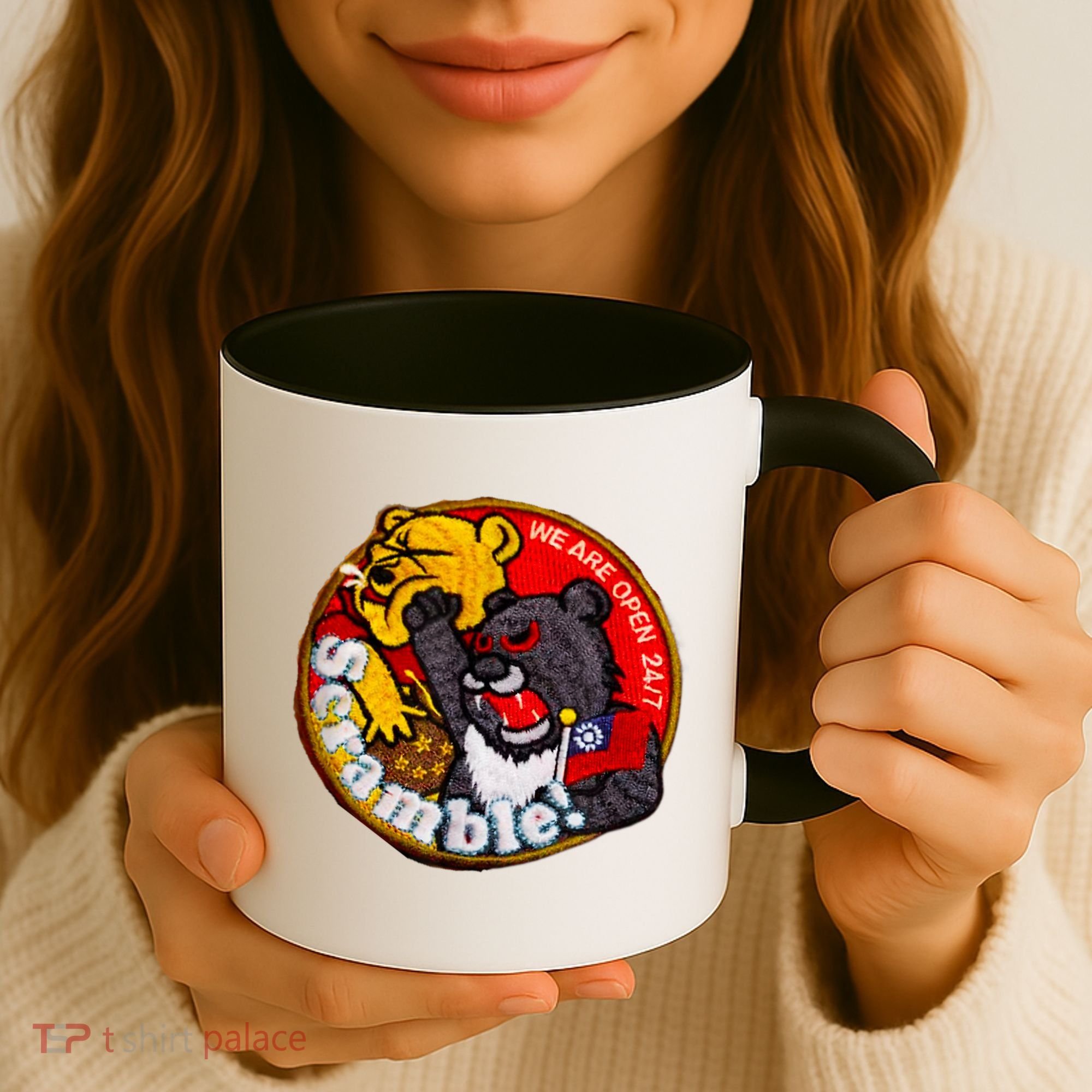 Taiwan Air Force Badge Taiwan Flag Coffee Mug