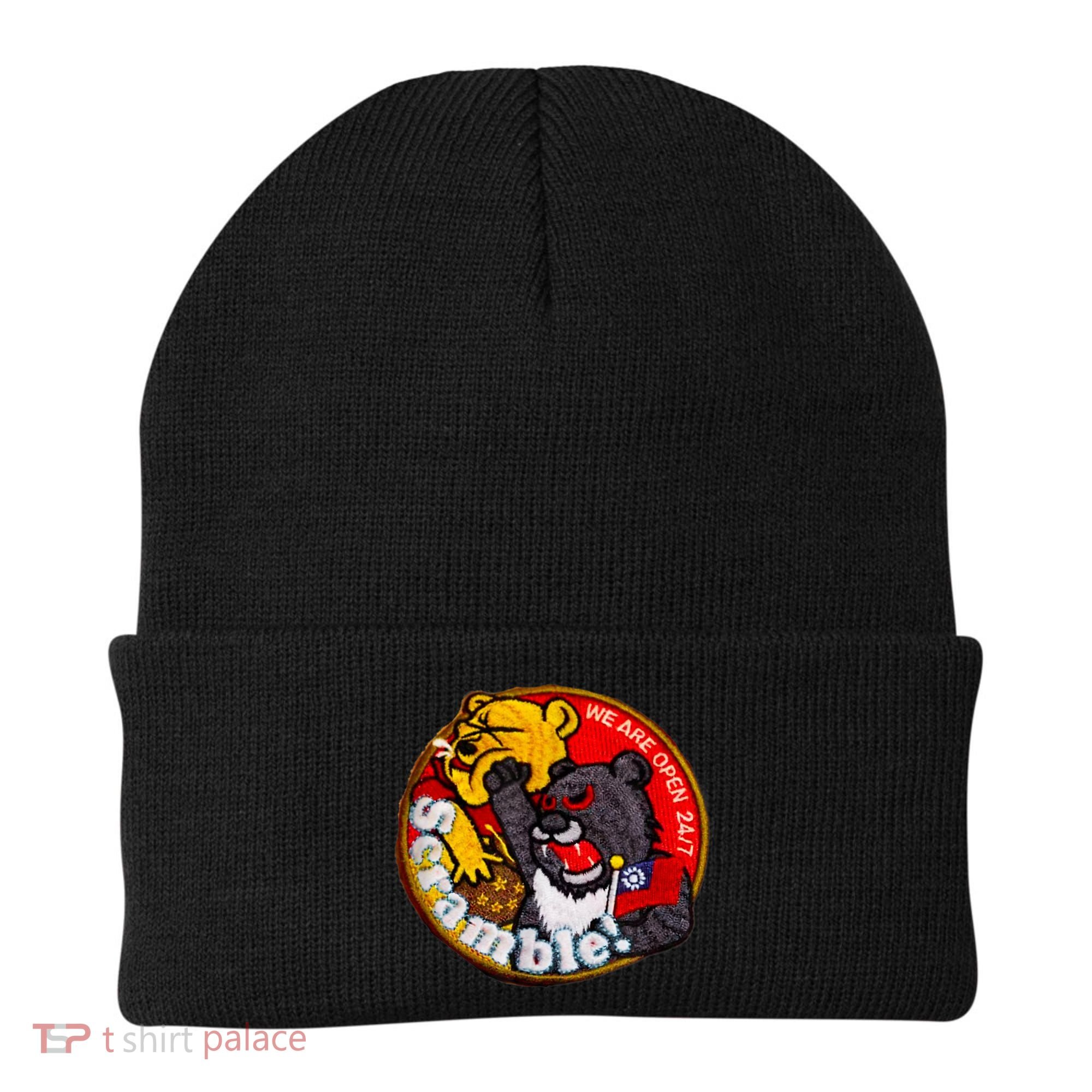 Taiwan Air Force Badge Taiwan Flag Beanie
