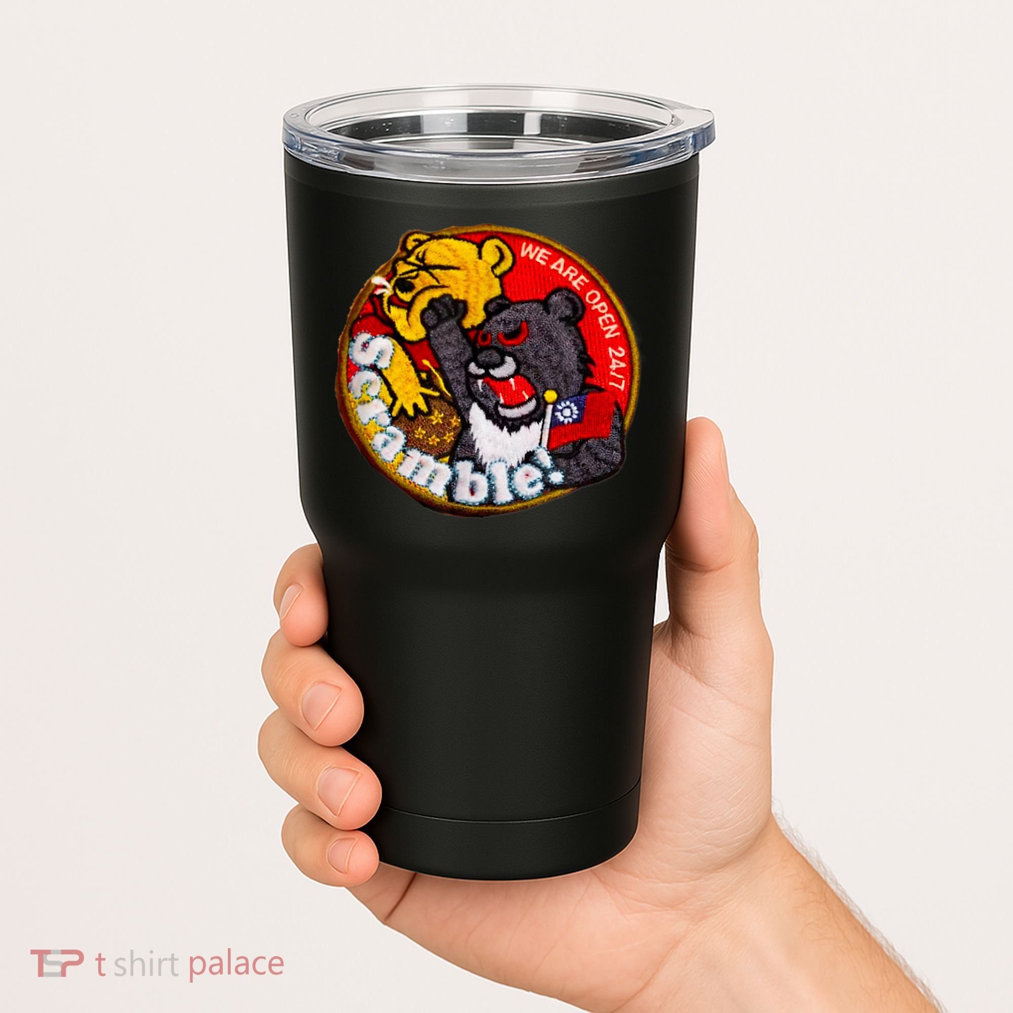 Taiwan Air Force Badge Taiwan Flag Tumbler