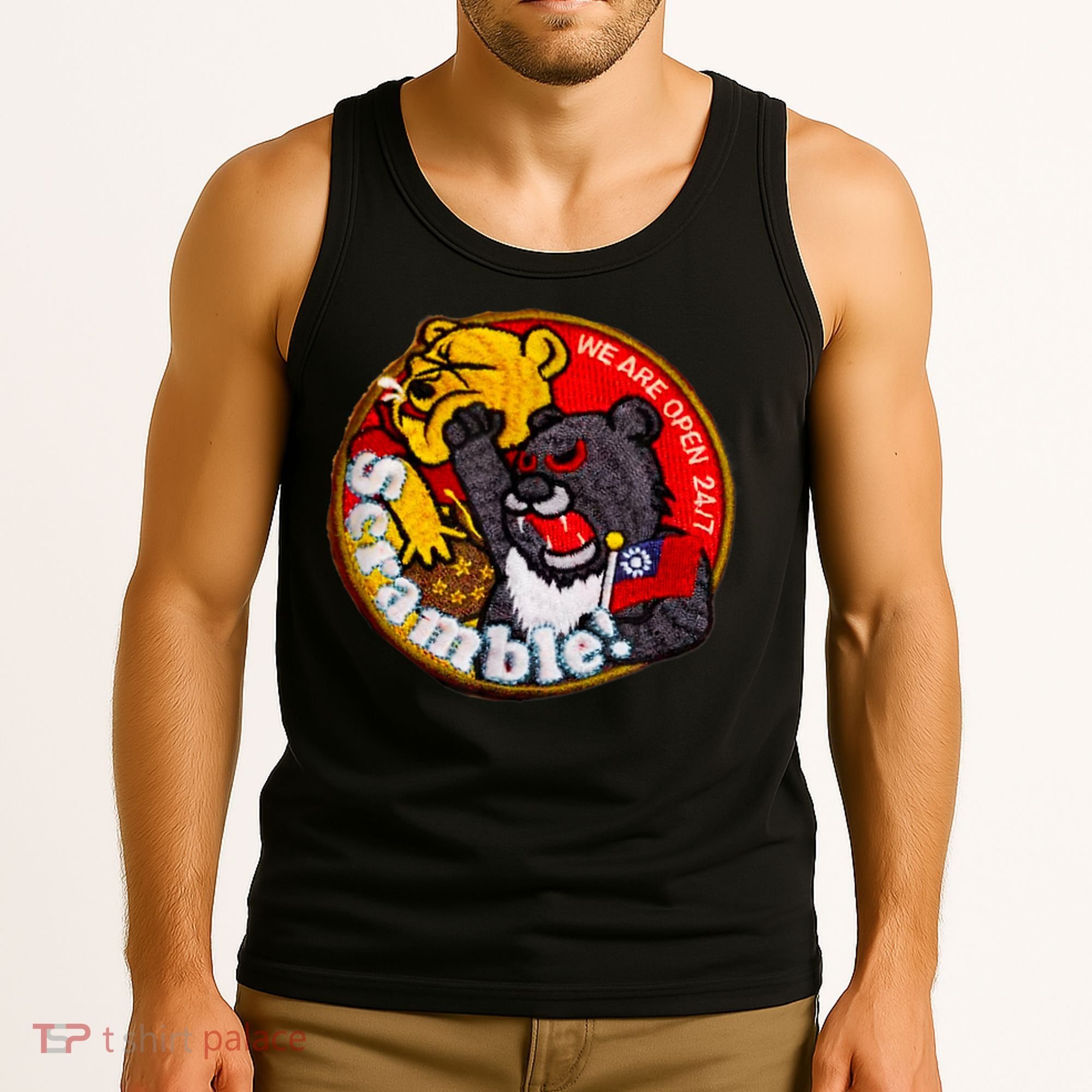 Taiwan Air Force Badge Taiwan Flag Tank Top