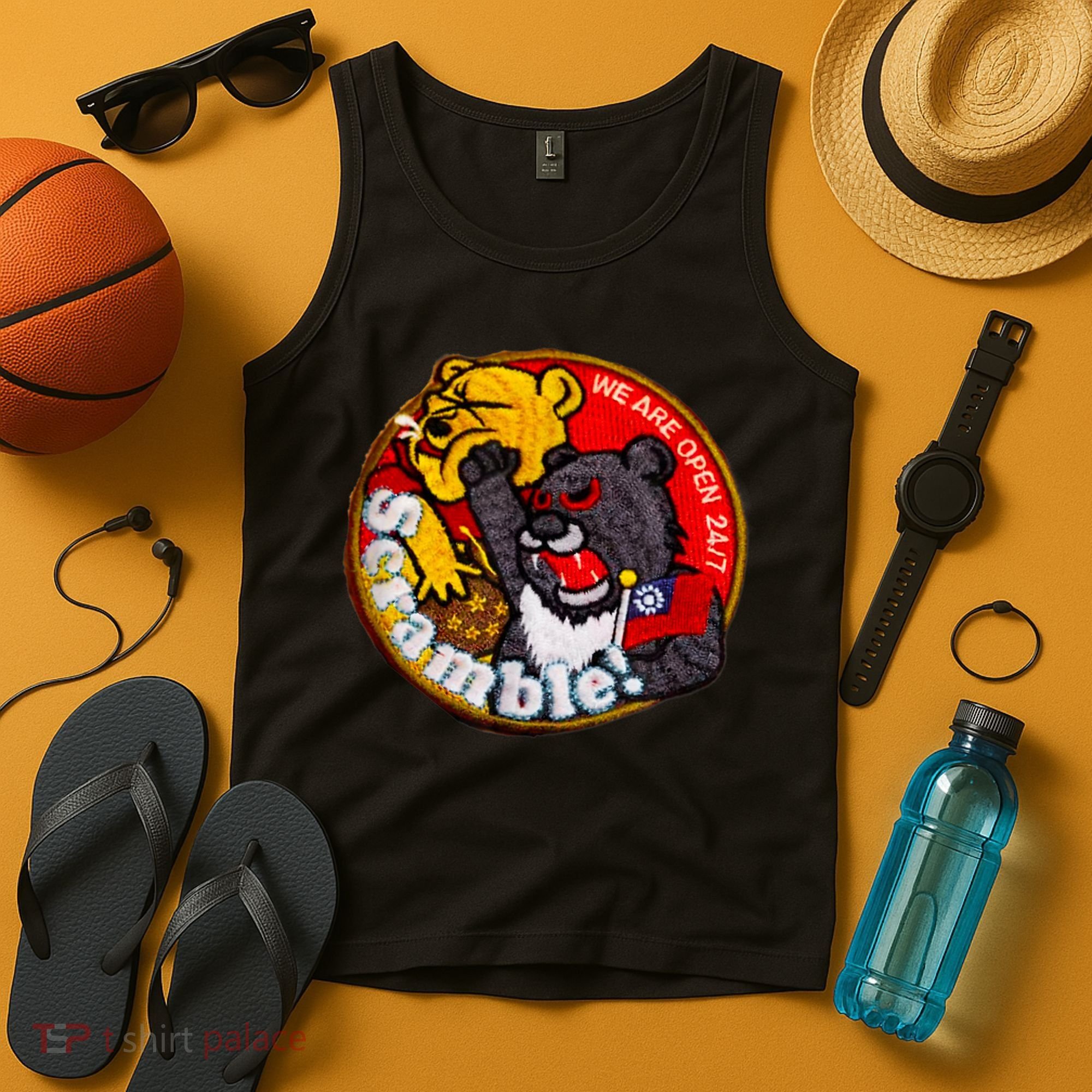 Taiwan Air Force Badge Taiwan Flag Tank Top