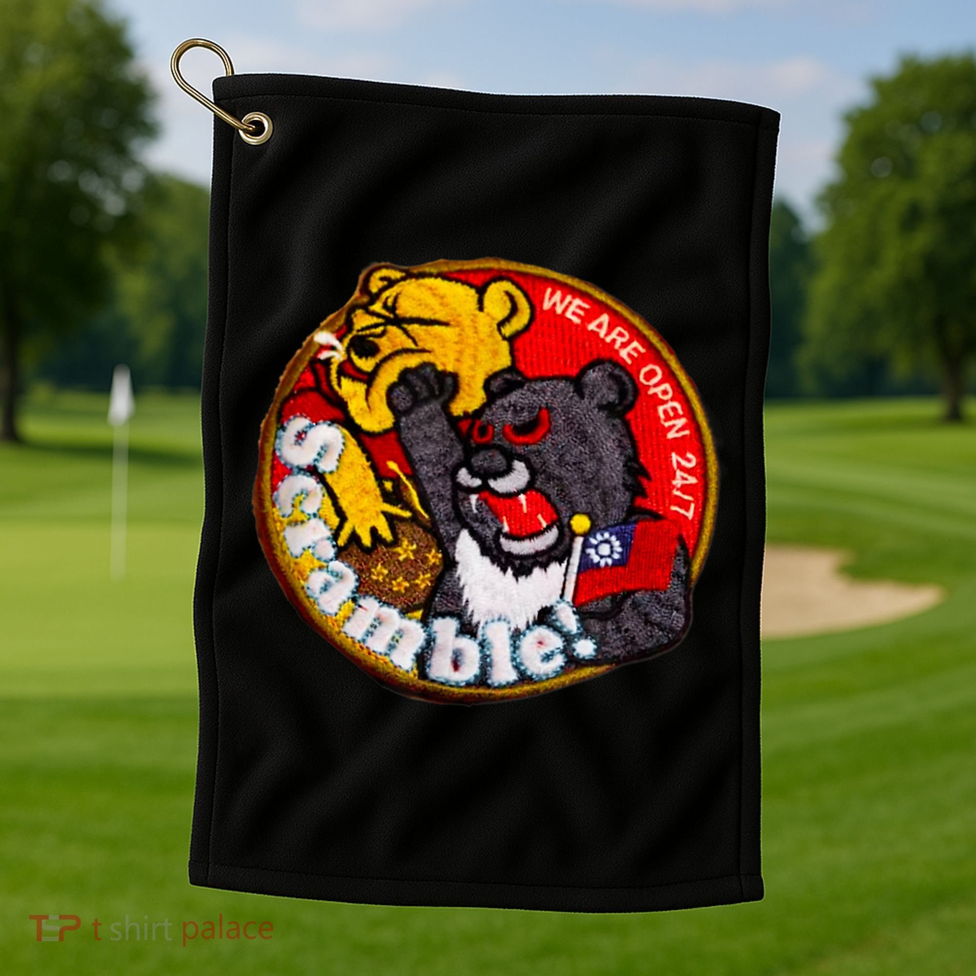 Taiwan Air Force Badge Taiwan Flag Golf Towel