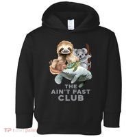 The Aint Fast Club Funny Cute Slow Animal Toddler Hoodie thumb 0