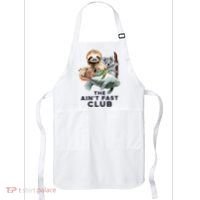The Aint Fast Club Funny Cute Slow Animal Apron thumb 0