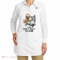 The Aint Fast Club Funny Cute Slow Animal Apron thumb 2