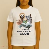 The Aint Fast Club Funny Cute Slow Animal T-Shirt thumb 4