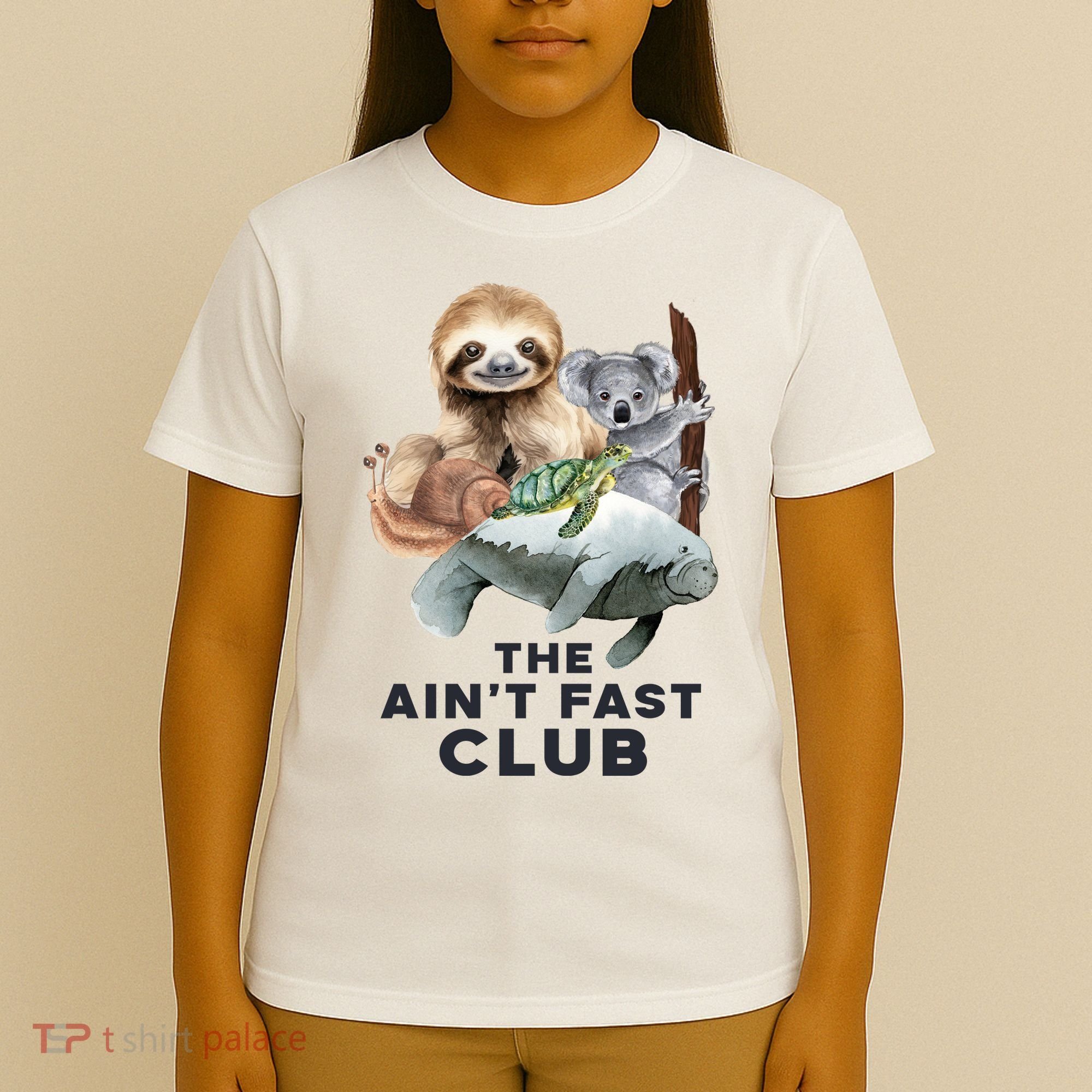 The Aint Fast Club Funny Cute Slow Animal T-Shirt