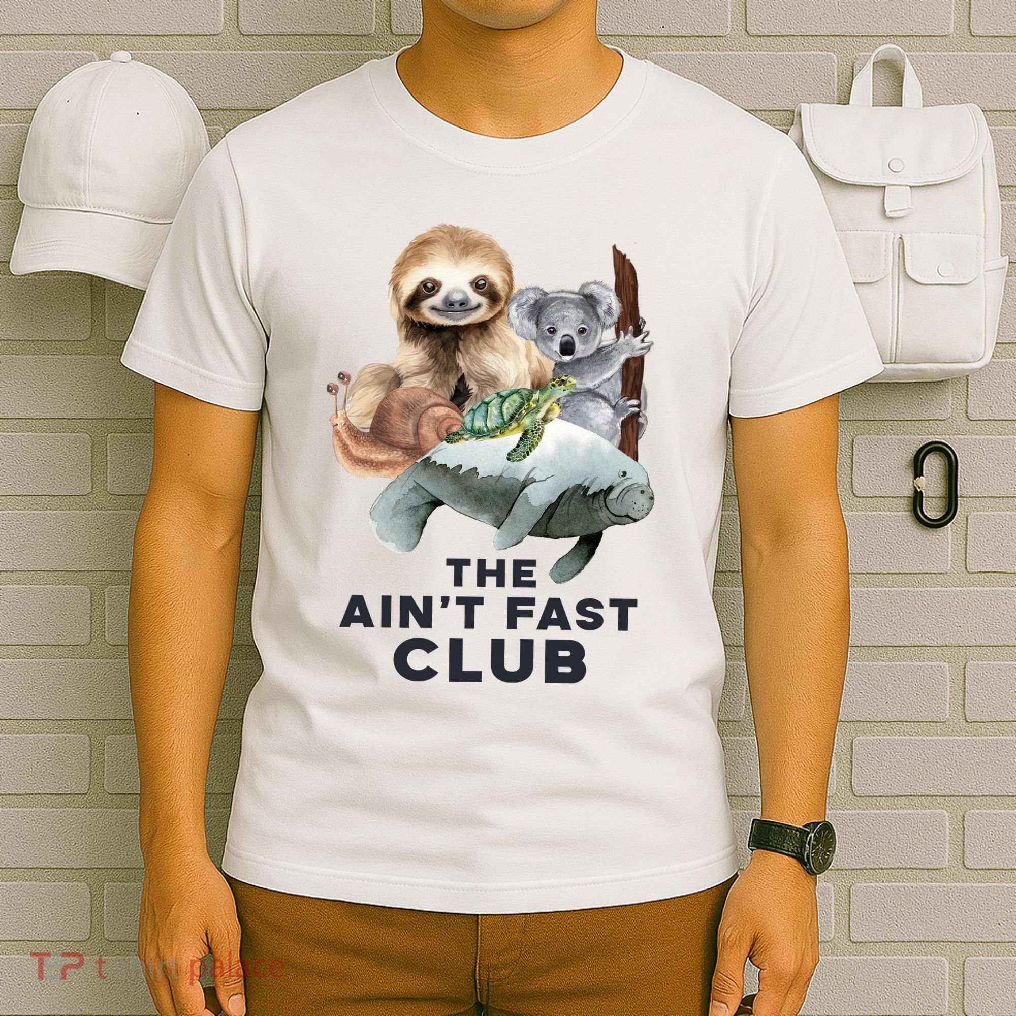 The Aint Fast Club Funny Cute Slow Animal T-Shirt